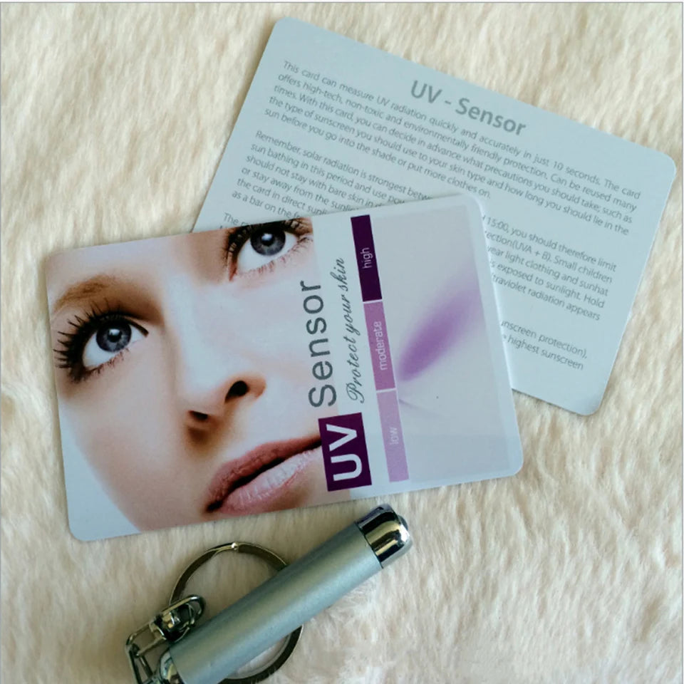 UV Test Card Premium UVB Test Card UV Sanitizer Test Strips For All UVA/UVB/UVC Device Phone Cleaner/UV Sterilizer BB-1