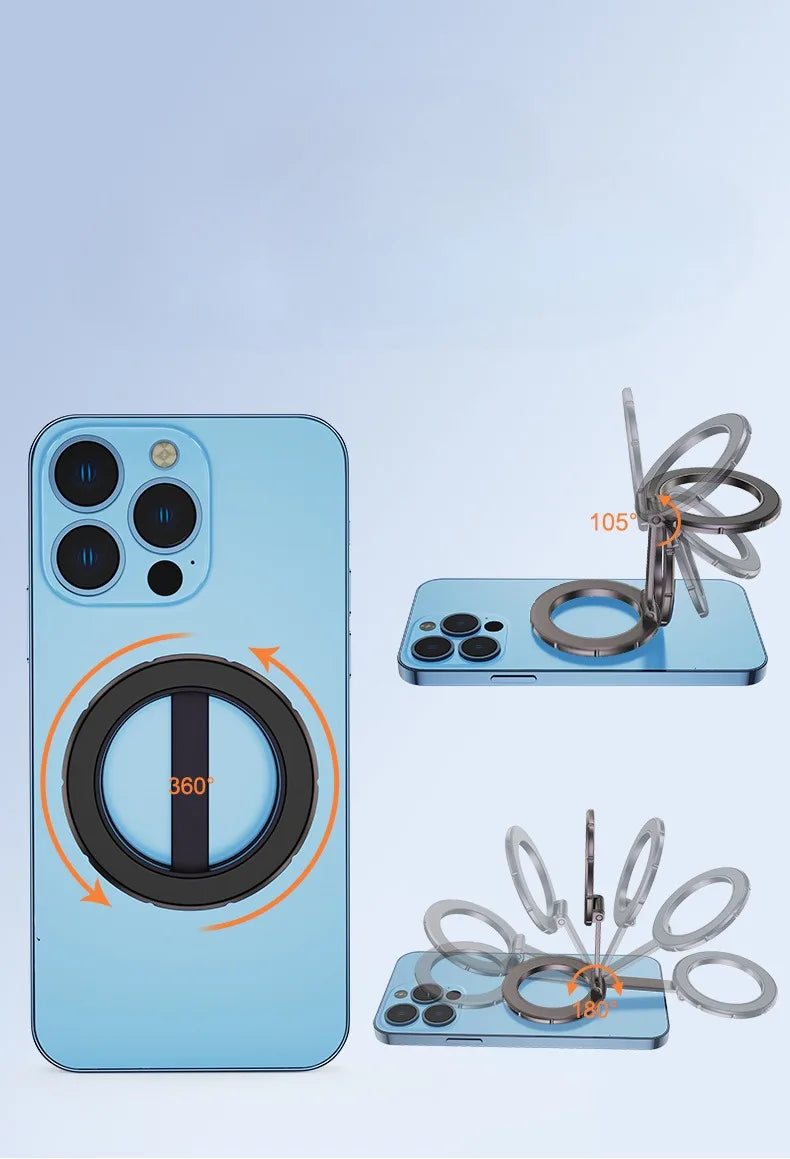 Magnetic Metal 1Pcs Strong Suction Rotating Double And Sided Sdsorption Alloy Portable Universal Desktop Creative