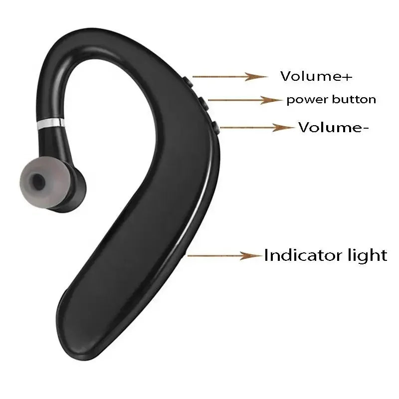 Wireless Bluetooth Headset Single Ear Earplugs Ultra Long Battery Life Business Earphones Mobile Phone Headphones Earbuds