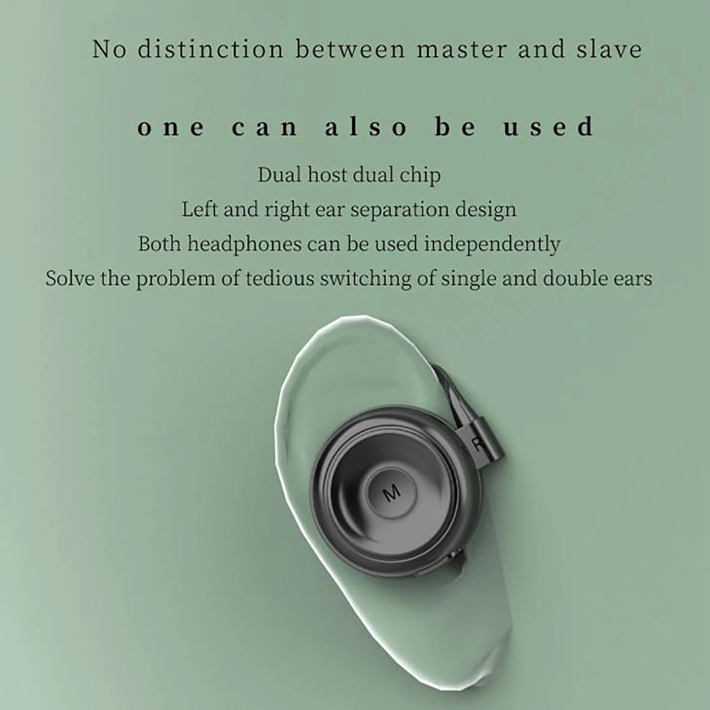 Bluetooth 5.2 Earbuds Ear Clip Headphones Wireless Earphones with Microphone for Workouts Business Clear Sound Noise Reduction