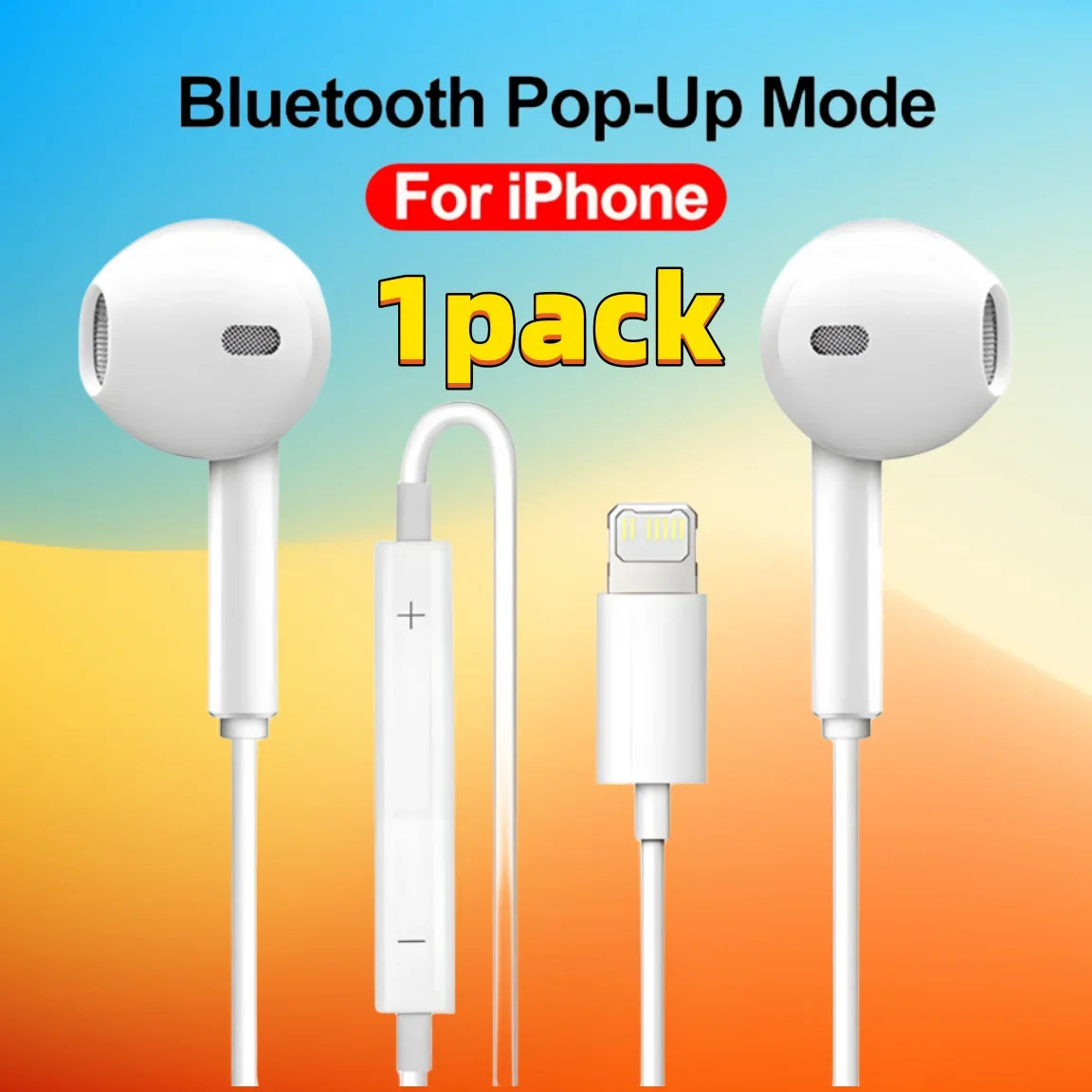 Wired Headphones With Microphone,  For IPhone, IPod, IPad, Lightweight Headphones With Volume Control 6.35mm Headphone Jack