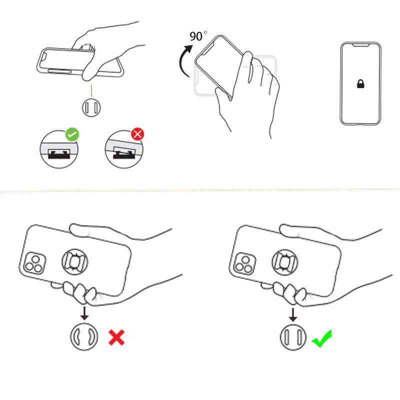 Universal Phone Adapter For Motorcycle Car Bicycle Connect Mobile Phone Adhesive Interface Quick Mount Stickers Compatible SP