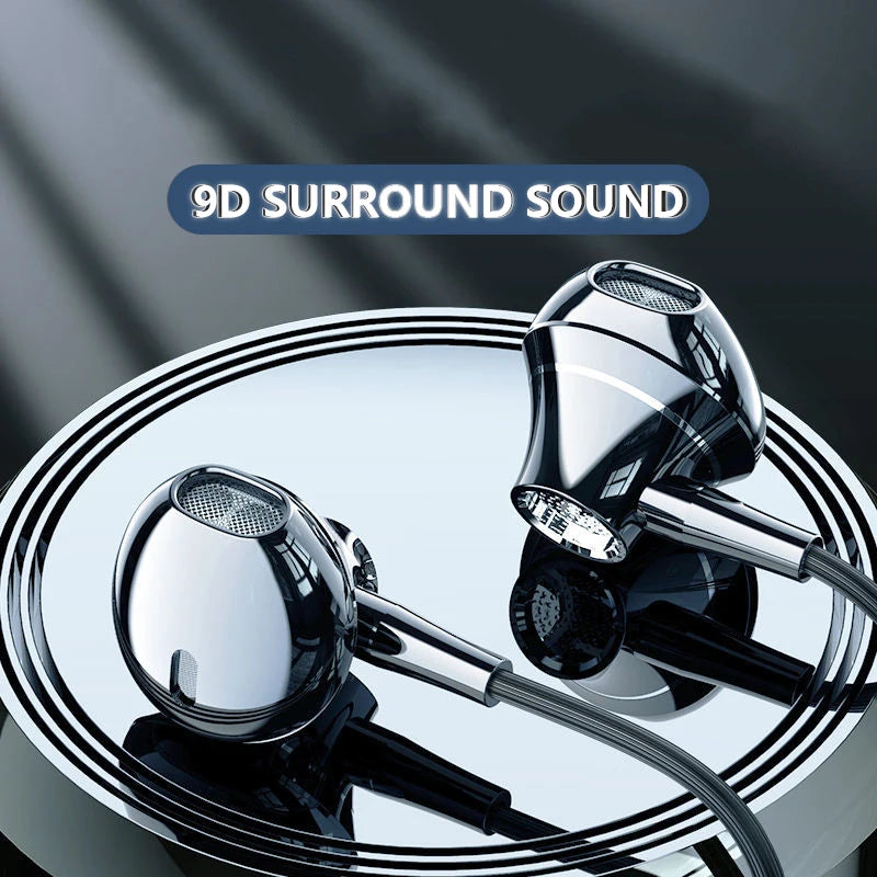 Wired Headphones In Ear Headset Wired Earphone With Microphone Bass HiFi Stereo 3.5mm Earbuds Sports In-line Control For Phones