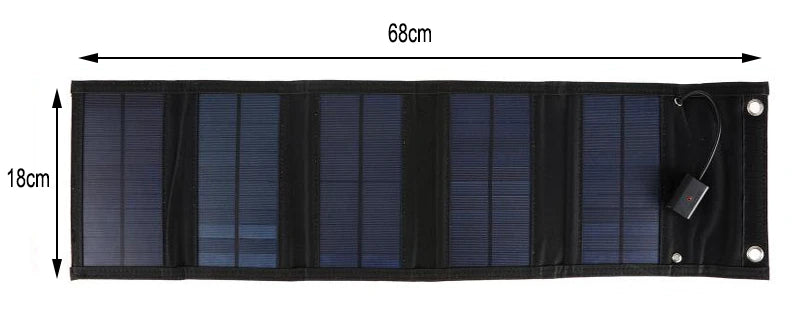 100W Foldable Solar Panel Charger 5V USB Output Power Charge Portable Solar Cells for Phone Home Outdoor Camping Outdoor Hiking