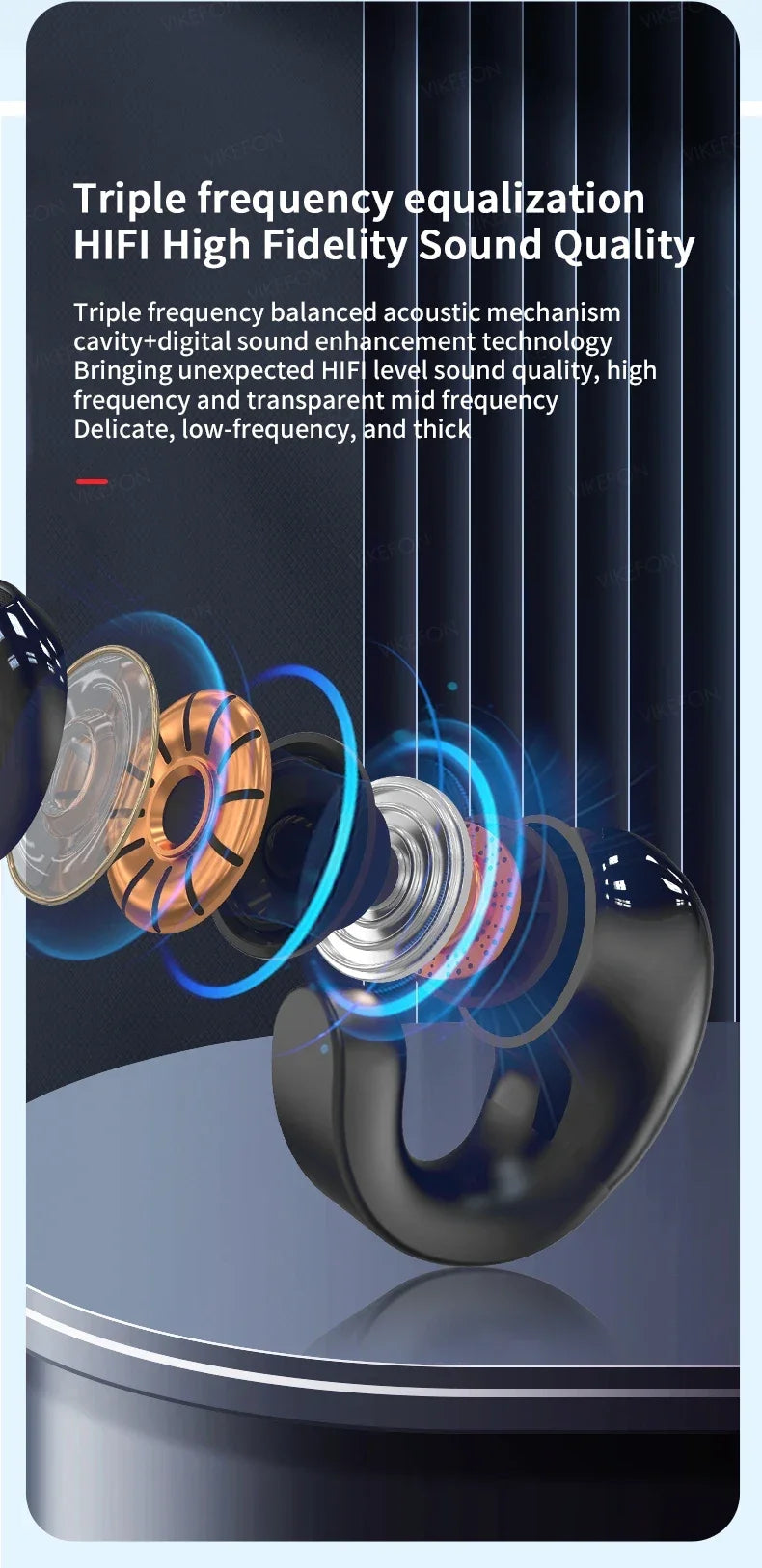 Wireless Headphones Bluetooth 5.3 Earphones With Mic Single in-Ear Sports Waterproof TWS Earbuds Bluetooth Handsfree Headset