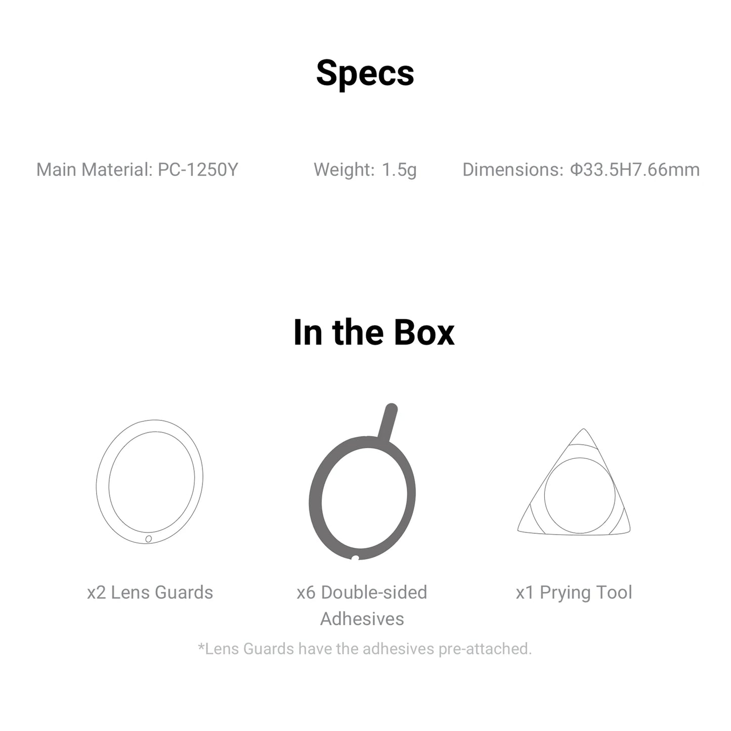 Lens Guards for Insta360 ONE X2 Lens Guards Protection Panoramic Lens Protector Sports Camera Accessories