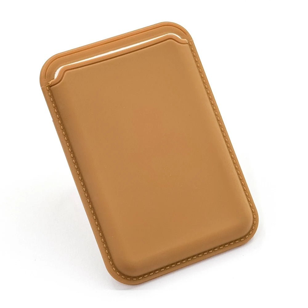 MagSafe Magnetic Luxury Leather Card Holder - Smallenterprised