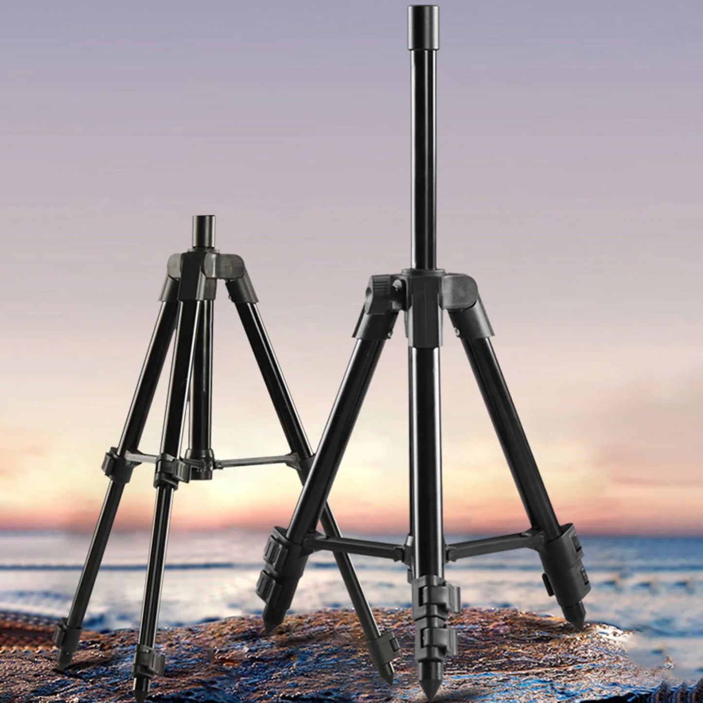 Aluminum Alloy Fishing Rod Tripod Portable Folding Fishing Pod Tripod Height Adjustable Fishing Pod Tripod Fishing Supplies