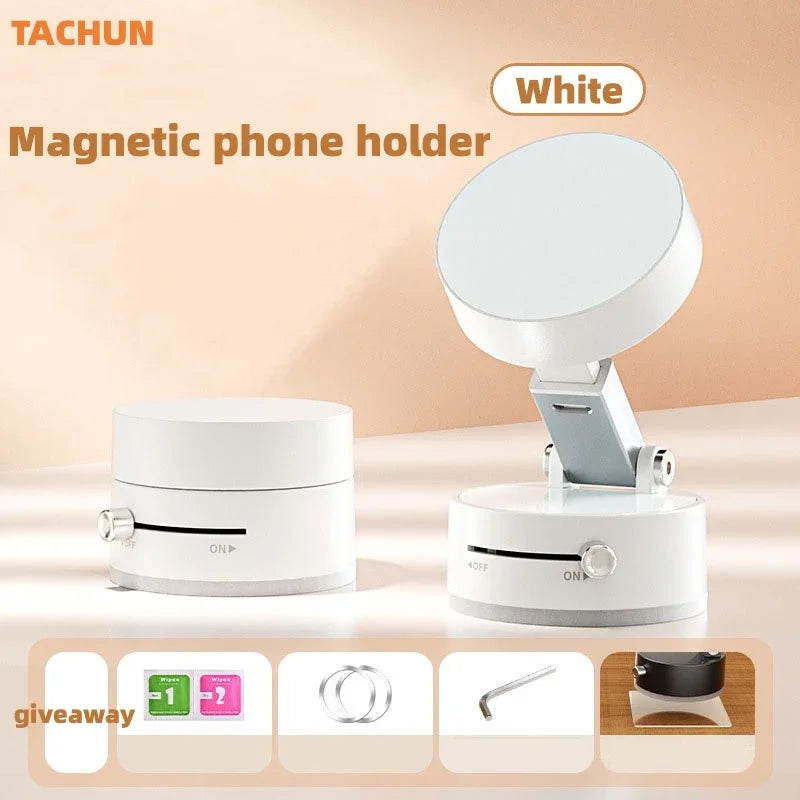 Magnetic Household Mobile Phone Holder Double-sided Adsorption Foldable Mini Multi-function Navigation Car Mobile Phone Holder