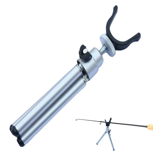 Tripod Stand For Fishing Poles Ice Fishing Rod Holder Retractable Fishing Rod Bracket Shrinkable Tripod For Fishing