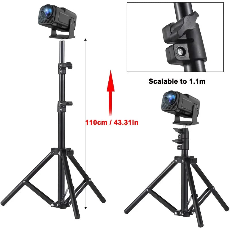 DITONG 110cm Portable Bracket for magcubic HY300 pro Projector Tripod Stand Mount for magcubic HY320mini projector Scalable - Small Enterprise
