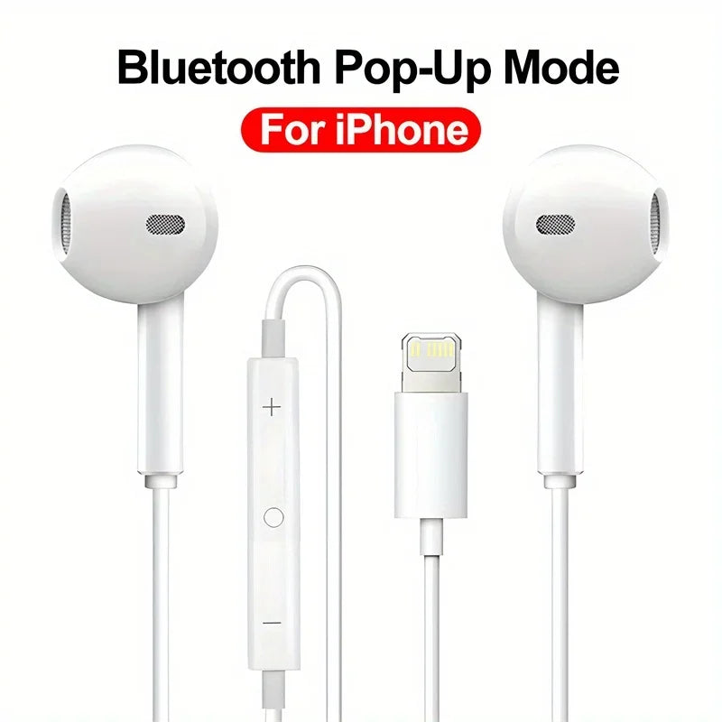 Wired Headphones With Microphone,  For IPhone, IPod, IPad, Lightweight Headphones With Volume Control 6.35mm Headphone Jack