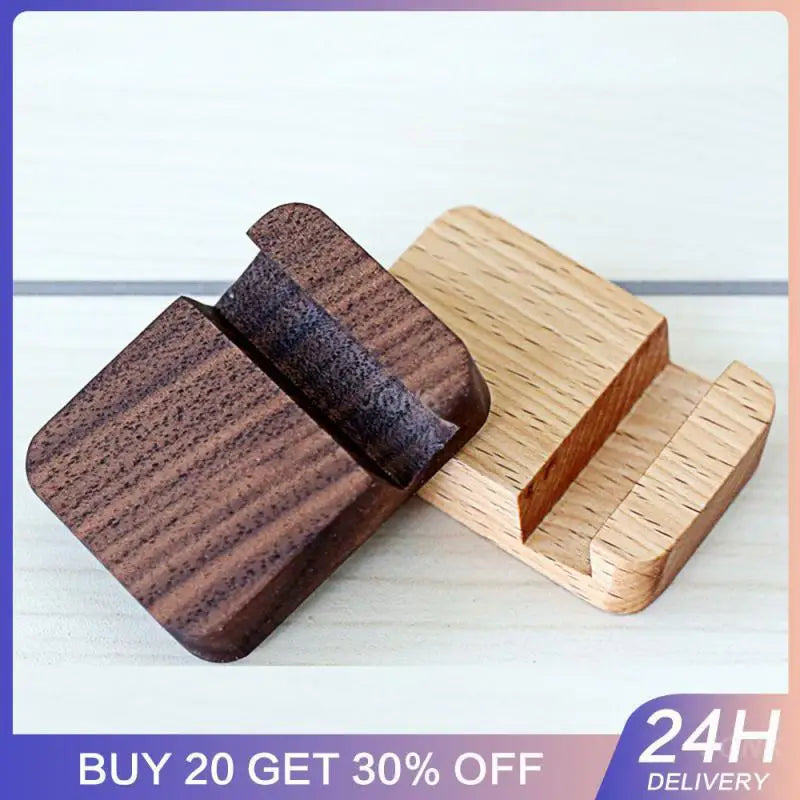 Desk Stand Holder Universal High-quality Wood Materials Phone Accessories For Mobile Phone Tablet Pc E-reader Home Storage Lazy
