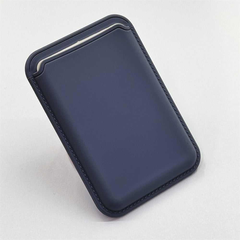 MagSafe Magnetic Luxury Leather Card Holder - Smallenterprised