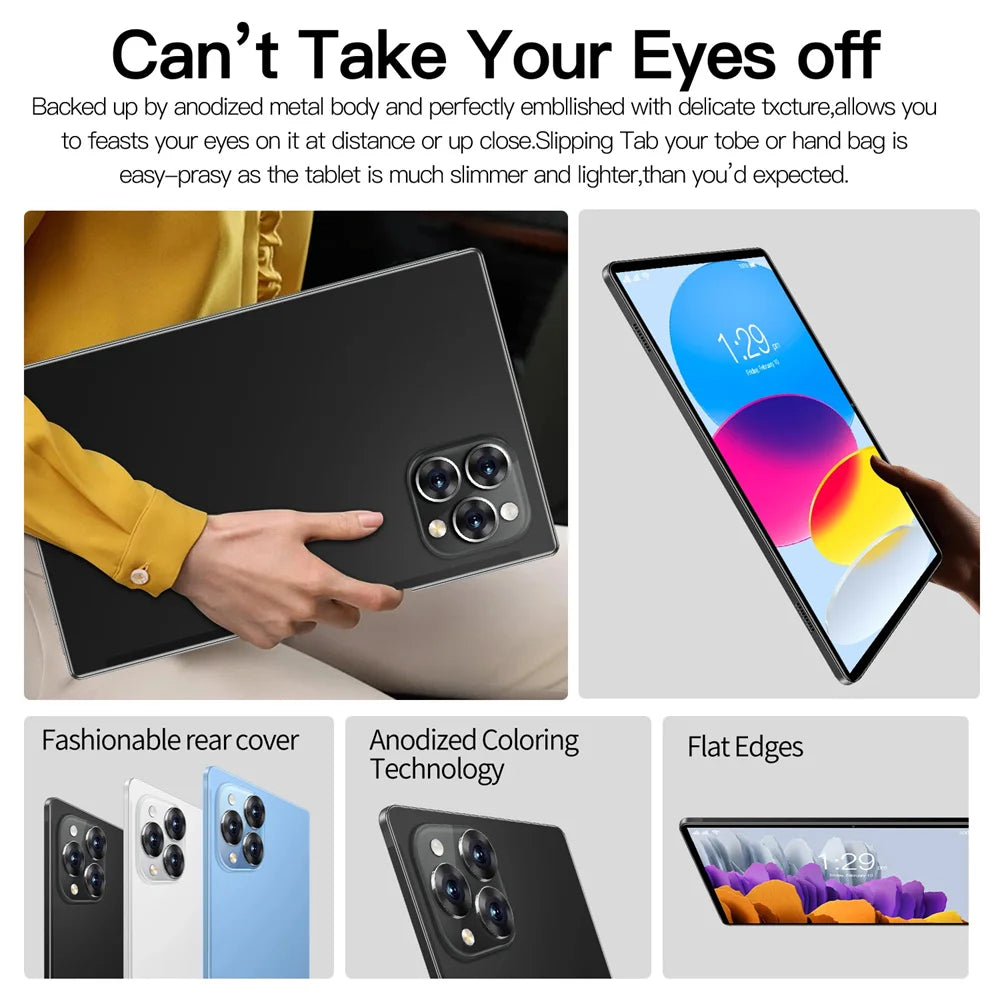 2025 NEW Pad 15 Pro Tablet PC Android 14 22GB+2TB 20000mAh Snapdragon 870 Original Tablets PC 5G Dual SIM Card WIFI HD 4K Mi Tab