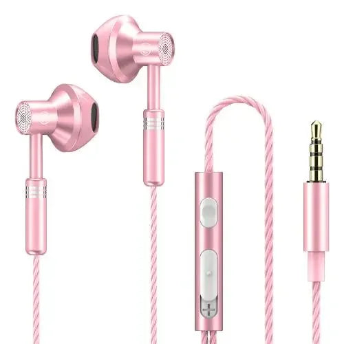 Wired Headphones Bass 9D Stereo Earphones Mic Headphone Headset in-ear Wire Earphon Earbud Phone Headset with Microphone