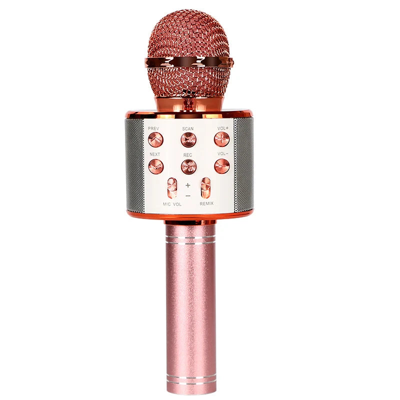 Microphone Karaoke Wireless For Cell Mobile Phone Do Singing Bluetooth Condenser Mikrofon Blutooth Smartphone Micro DJ Audio
