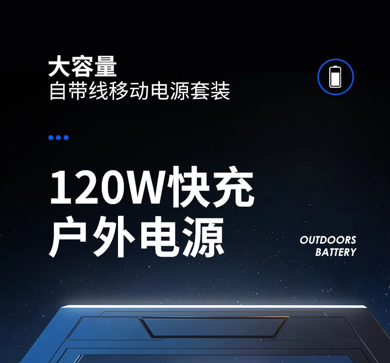 PowerBank 60000mAh 30000mAh 20000mAh Spare battery Portable Charger Mobile External Battery Fast charging For Camping iPhone