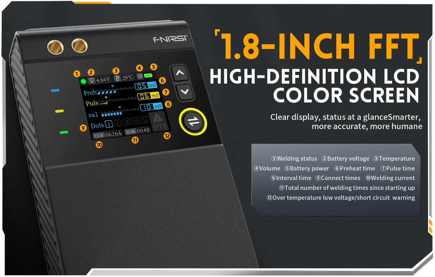 FNIRSI SWM-10 Precision DIY Assembly Device for 18650 Battery Packs, 5000mAh Built-in Power, Handles 0.25mm Material