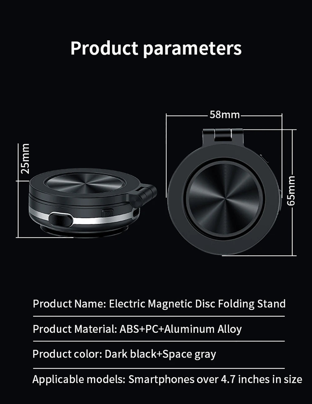 360°rotatable Car Magnetic Holder Intelligent Vacuum Adsorption Phone Holder Car Mount Windshield Magnetic Car Stable Holder