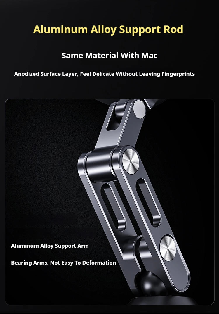 Magnetic Phone Holder Rotating Folding Electric Vacuum Suction Mag Stand For Car Navigation Gym Kitchen Streaming Bracket