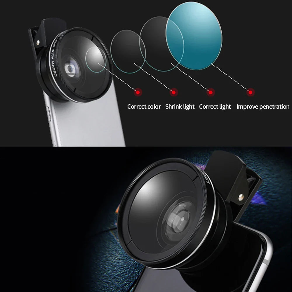 2-in-1 Universal Smartphone Lens Clip - Smallenterprised