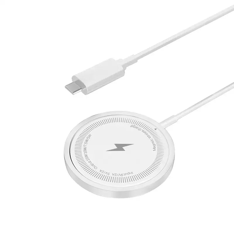 Wireless Charger 15W Compact And Convenient Black For Iphone 15/14/13/12/11/Pro/Max/Se 2020/Xs/Xr/X/8 Plus