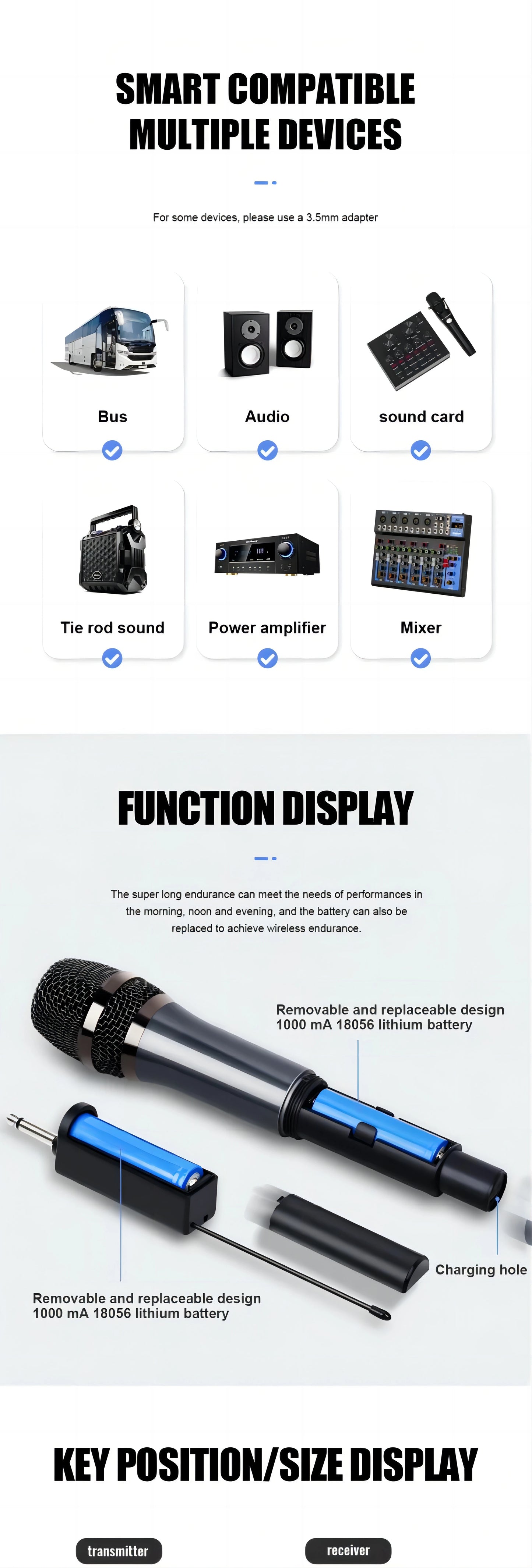 Wireless Microphone Original Professional Ultra High Frequency Heavy Duty Charging Type 4 Microphone Video Karaoke Singing