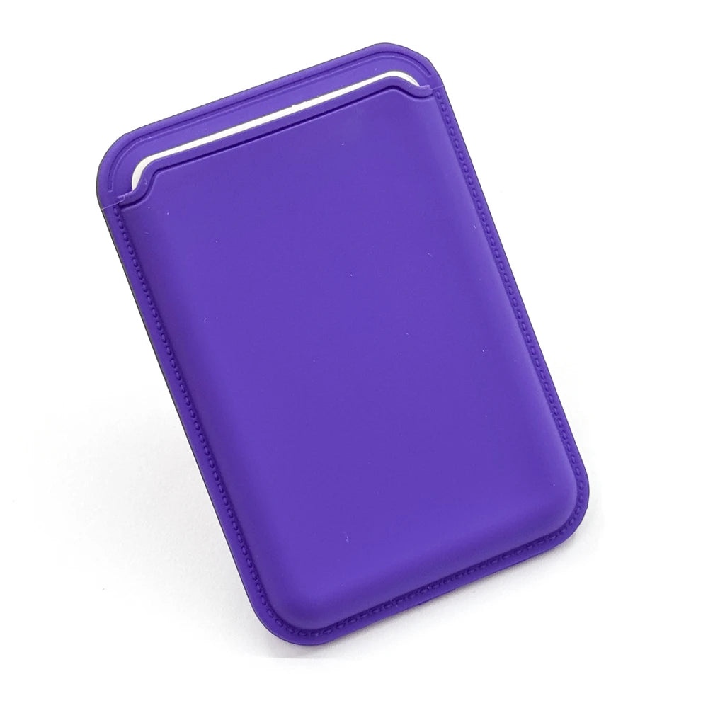 MagSafe Magnetic Luxury Leather Card Holder - Smallenterprised