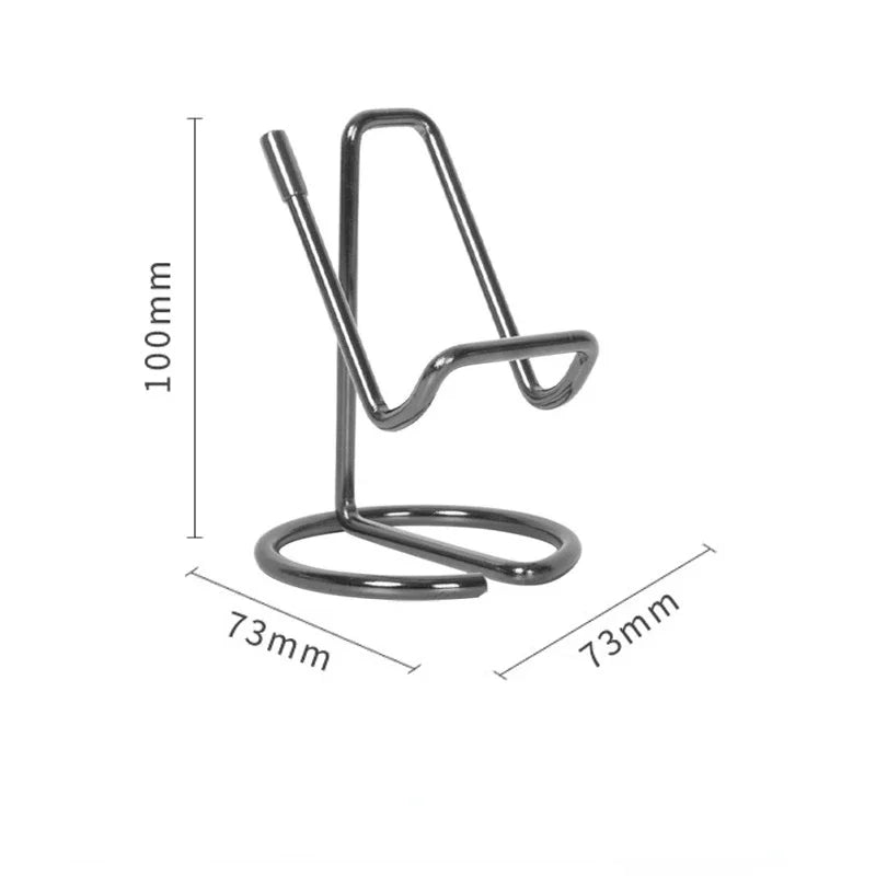 Cell Phone Stand for Desk, Business Card Holder,Cute Metal Cell Phone Stand, Metal Wire Cellphone Cradle Dock for Phone Tablet