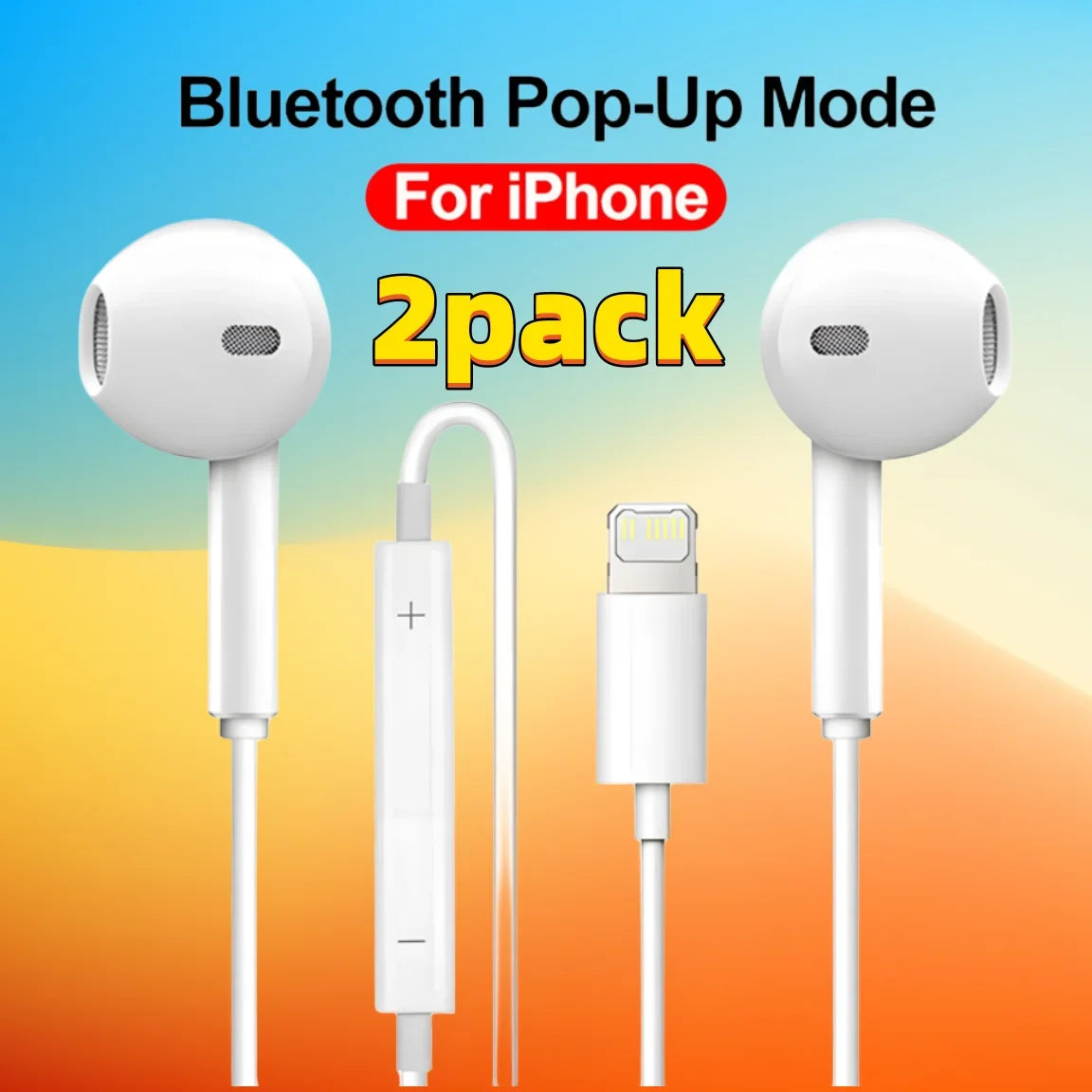 Wired Headphones With Microphone,  For IPhone, IPod, IPad, Lightweight Headphones With Volume Control 6.35mm Headphone Jack