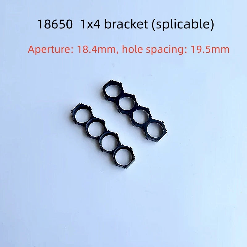 18650 Lithium Battery Packs DIY Misalignment Fixed Bracket Assembly Holder Cells Pack Splicable Modular Support Flat Head