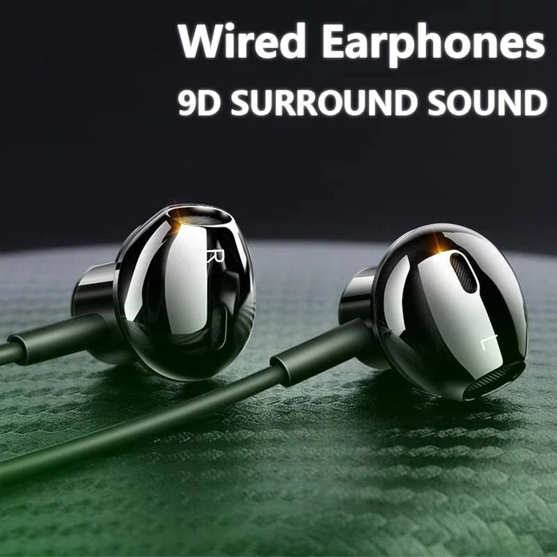 Wired Headphones In Ear Headset Wired Earphone With Microphone Bass HiFi Stereo 3.5mm Earbuds Sports In-line Control For Phones