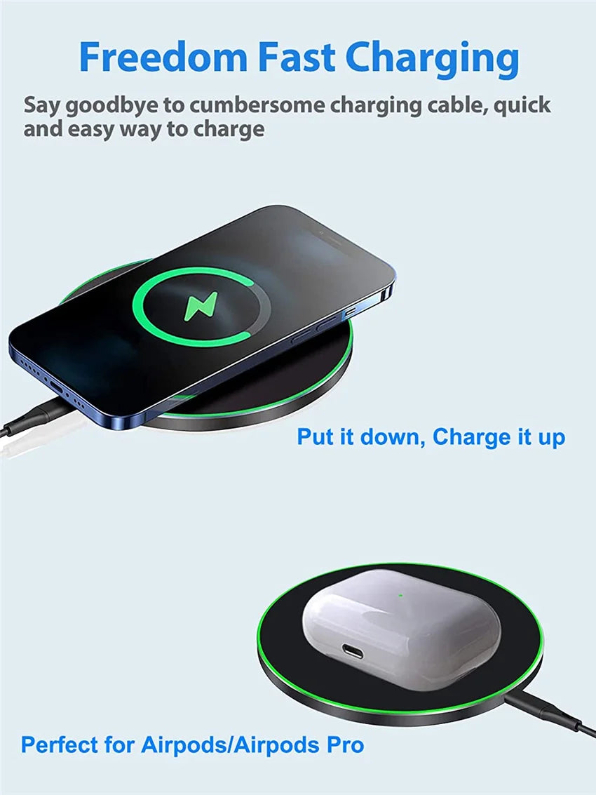 60W Wireless Charger For Ulefone Power Armor 18 18T 19 13 14 Pro Armor 11 11T 12 12S 17 Pro Phone Wireless Charging Pad