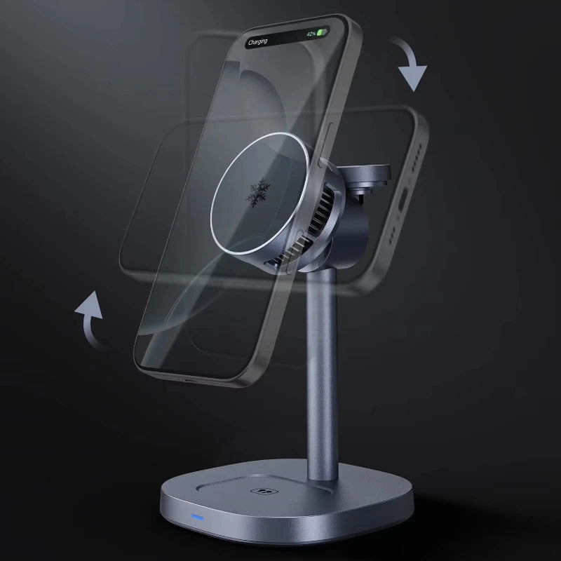 Fast Cooling Wireless Charger, 3-in-1 High-speed QI2 15W Wireless Magnetic Charger, Suitable for IPhone, IWatch and Airpods