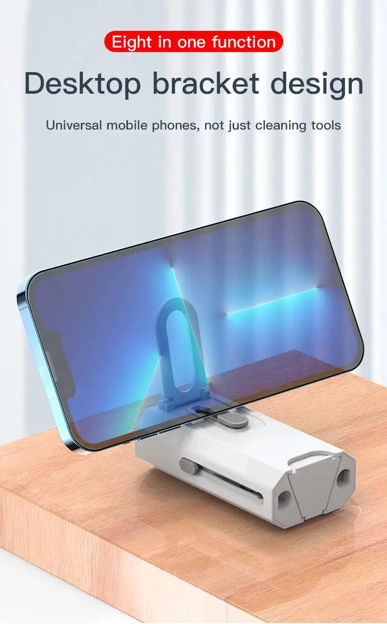 8-in-1 Keyboard Cleaning Kits Cleaner Headphone Cleaner Pen Keycap Puller Laptop Screen Cleaning Bluetooth Earphone Cleaning Kit