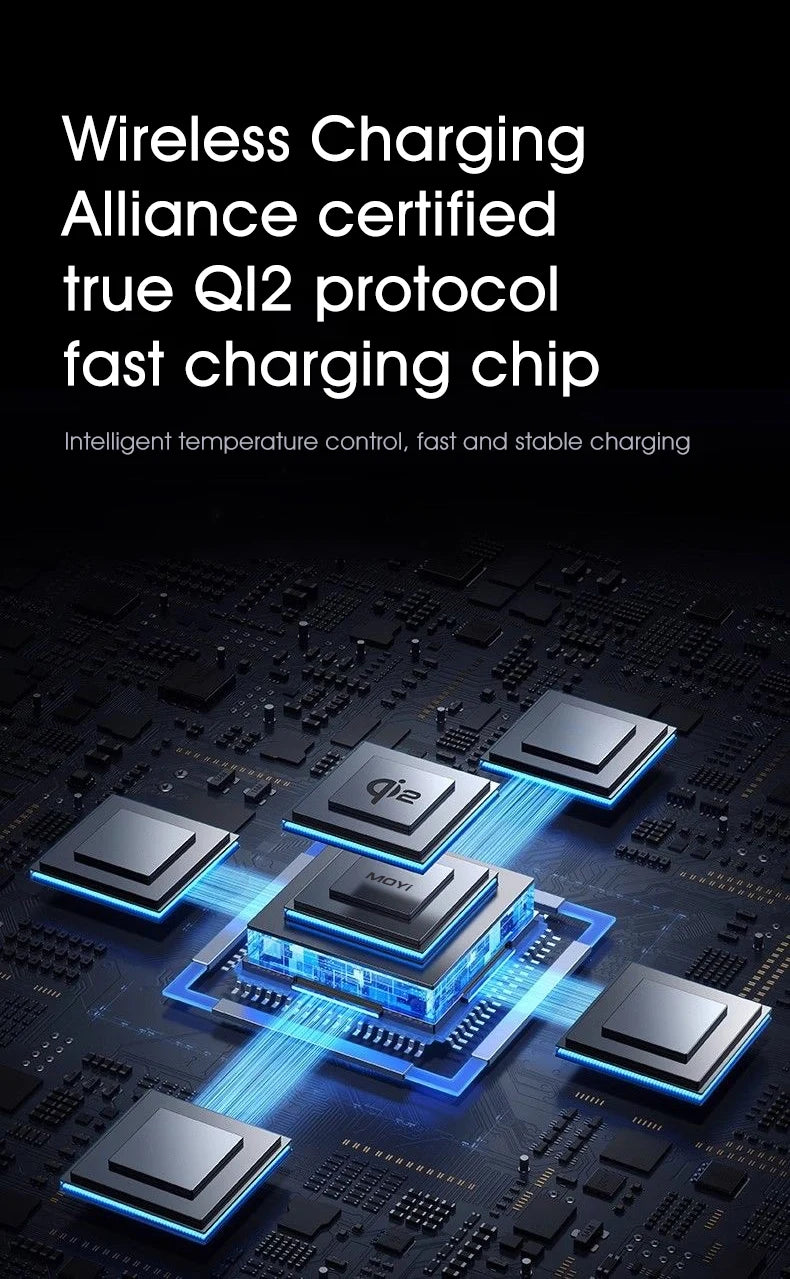 3 in 1 Wireless Charging Station for iPhone16/15/14/13/12 AirPods iWatch for Magsafe Rotation qi2 15W Fast Charging Station