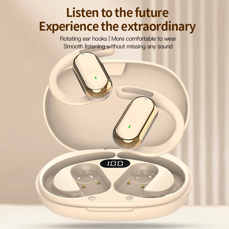 Bluetooth 5.4 Earphones Wireless Headphone Smart Adjustable Touch Sports Waterproof Earbuds Stereo Music Headset For Xiaomi