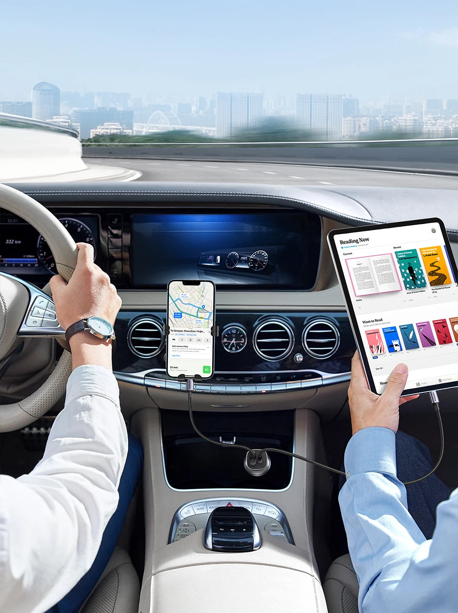 UGREEN Car Charger Type C Fast USB Charger for iPhone 15 14 13 Xiaomi Car Charging Quick 4.0 3.0 Charge Mobile Phone PD Charger