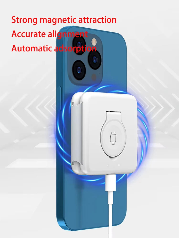 Wireless Charger 3 in 1 Charging Station for iPhone 15/14/13/12 Series Travel Charger for Multiple Devices for AirPods 3/2/Pro A