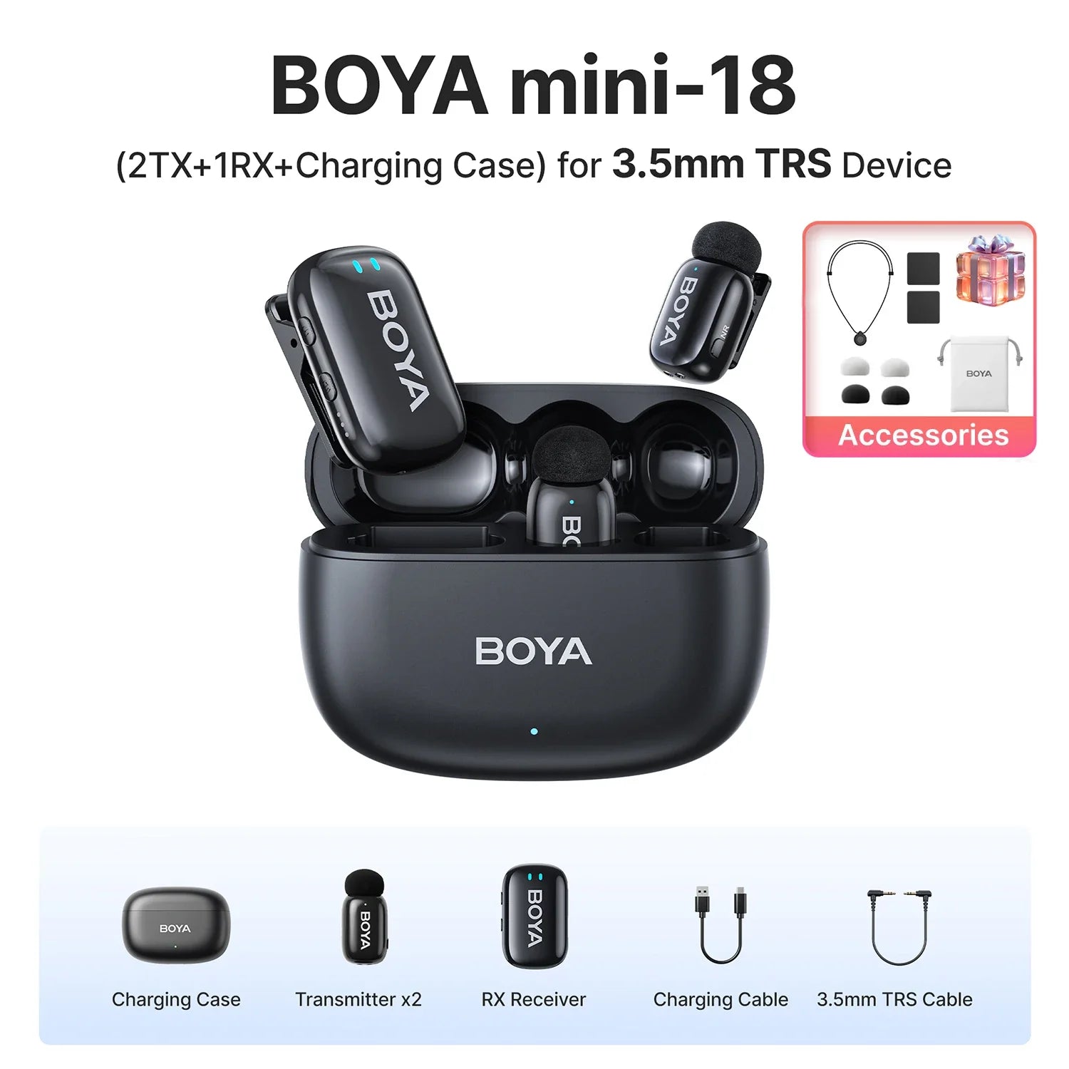 BOYA® Wireless Lavalier Microphone - Smallenterprised