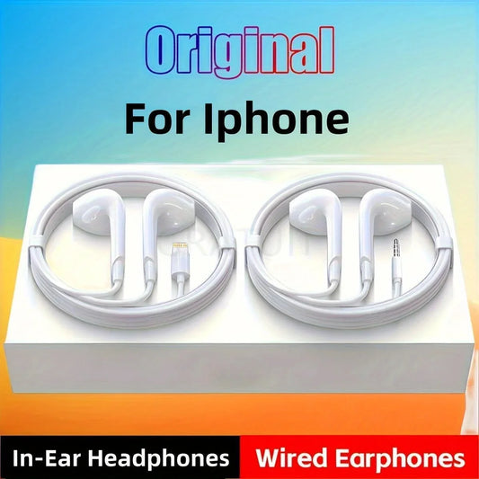 Wired Headphones With Microphone,  For IPhone, IPod, IPad, Lightweight Headphones With Volume Control 6.35mm Headphone Jack