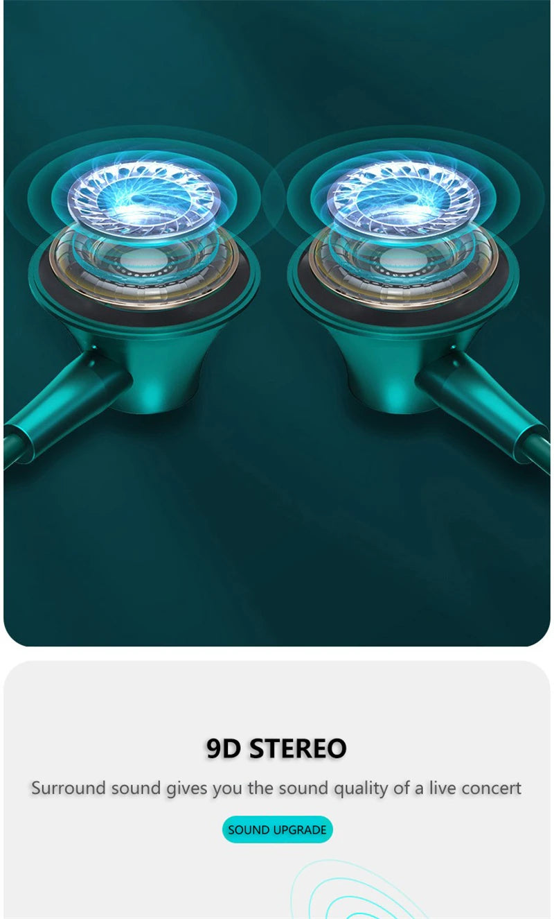 Wired Headphones In Ear Headset Wired Earphone With Microphone Bass HiFi Stereo 3.5mm Earbuds Sports In-line Control For Phones