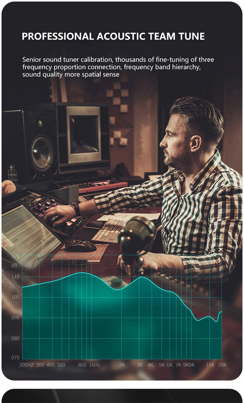 Wired Headphones In Ear Headset Wired Earphone With Microphone Bass HiFi Stereo 3.5mm Earbuds Sports In-line Control For Phones