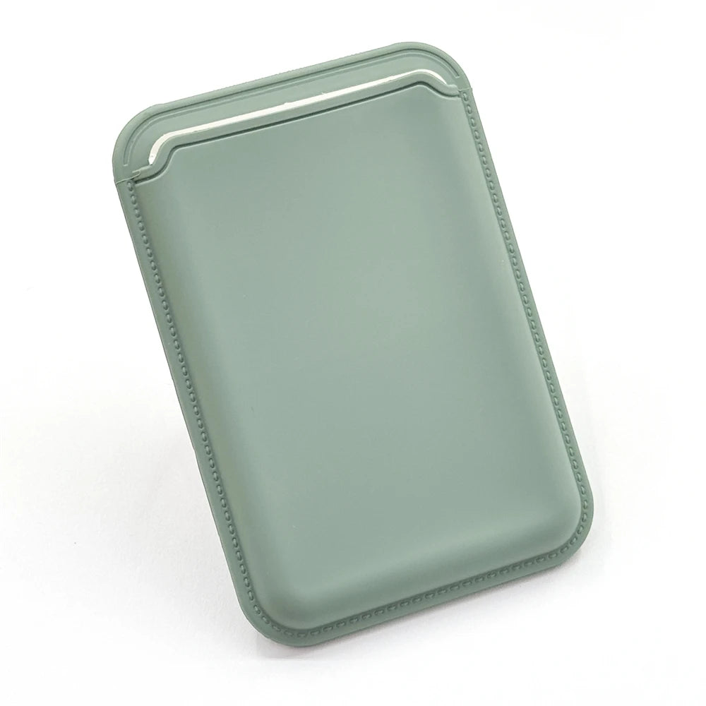 MagSafe Magnetic Luxury Leather Card Holder - Smallenterprised