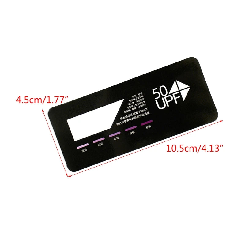Professional UV Test Card UPF50+ Test Card Premium UVB Test Card UV Sanitizer Test Strips Outdoor Sunshine Testing Card F0T6
