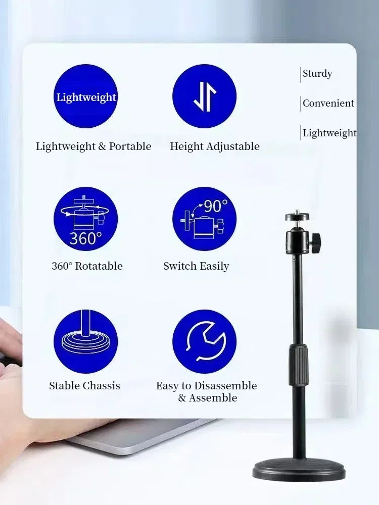 Desktop Tripod for Phone Smartphone Phone with Phone Holder Stand Bracket Tripe for Mobile Telefoon Statief Stand Table