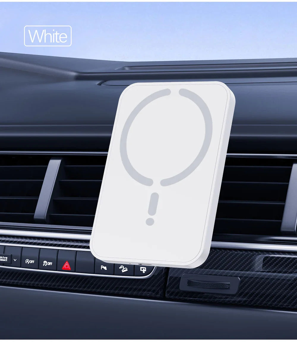 15W Magnetic Car Wireless Charger & Phone Holder - Smallenterprised