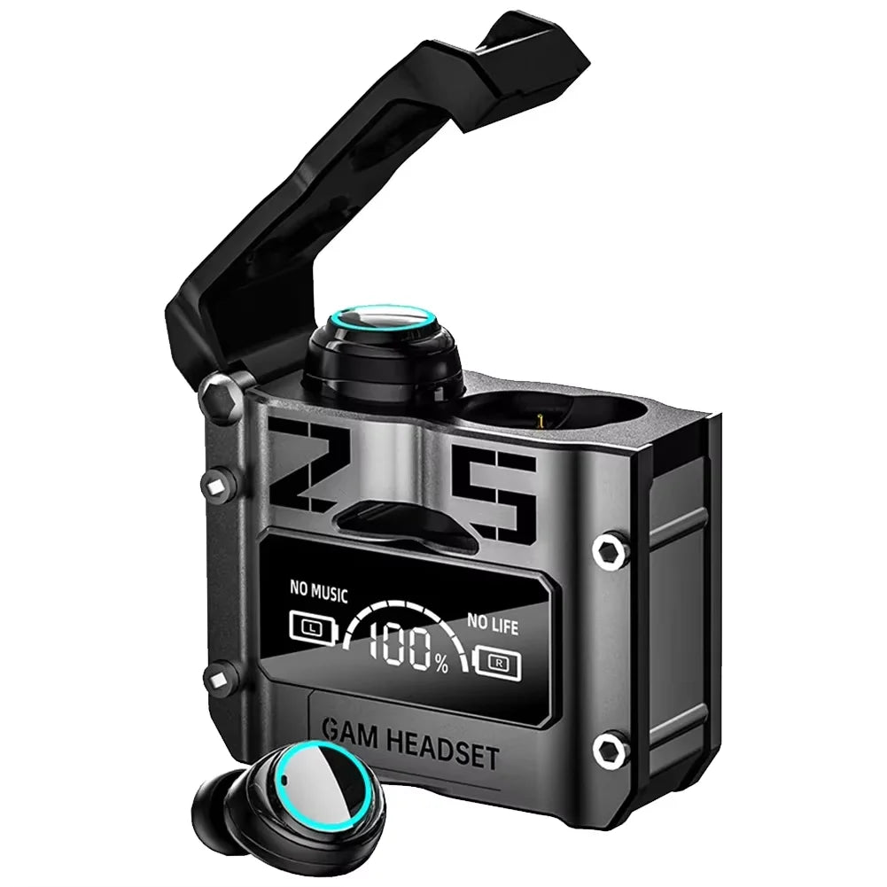 Bluetooth 5.3 Earphones Gaming Headsets TWS Wireless Headphones LED HiFi Stereo Sports Noise Reduction Touch Control Earbuds