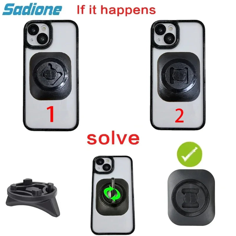 Universal Phone Adapter For Motorcycle Car Bicycle Connect Mobile Phone Adhesive Interface Quick Mount Stickers Compatible SP